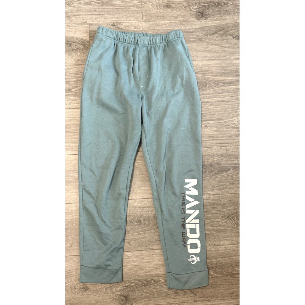 Star Wars Mandalorian The Child This is the Way Sweatpants Unisex Large Green